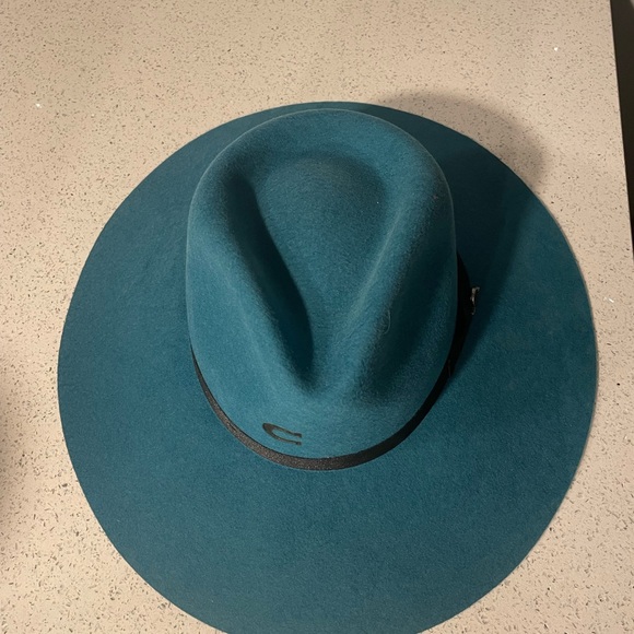 NWT Charlie 1 teal cowboy hat - Picture 3 of 7